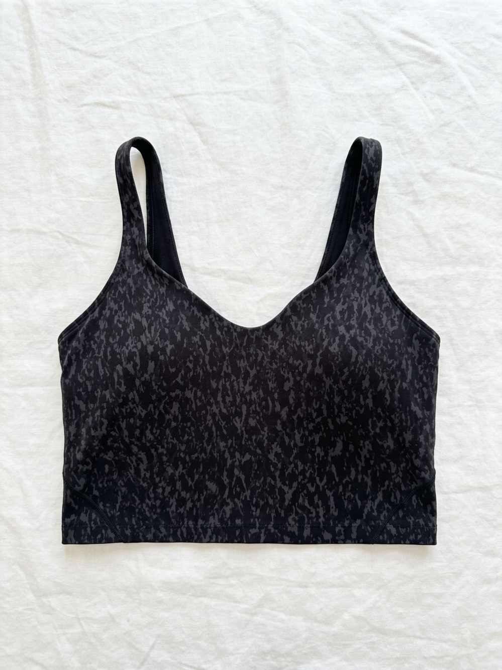 Lululemon Align Cropped Tank Top Size 10 Leopard Print